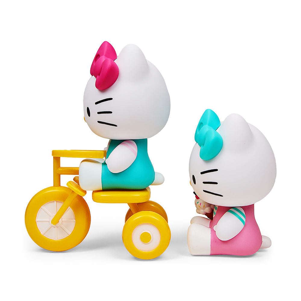 Hello Kitty® Tricycle and Ice Cream Play Theme 4.5" Vinyl Figure 2-Pack Set by Kidrobot