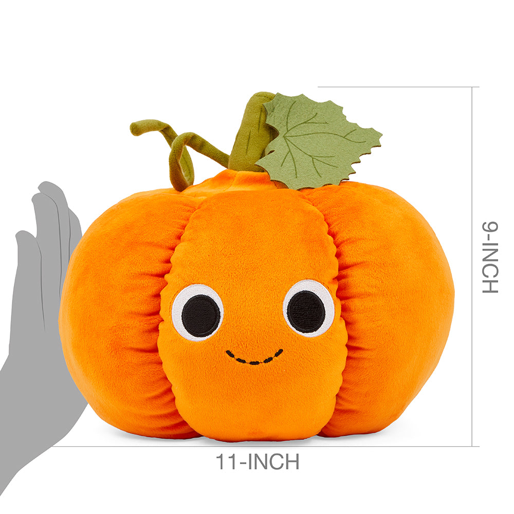 Yummy World Jack O'Lantern Interactive Pumpkin Plush with Candy Corns