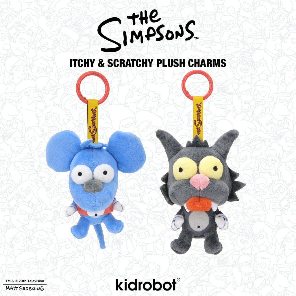 The Simpsons - Itchy & Scratchy Plush Charm Bundle 2-Pack (PRE-ORDER)