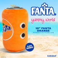 Yummy World & Fanta® 10" Fanta Orange Soda Can Plush with Sound