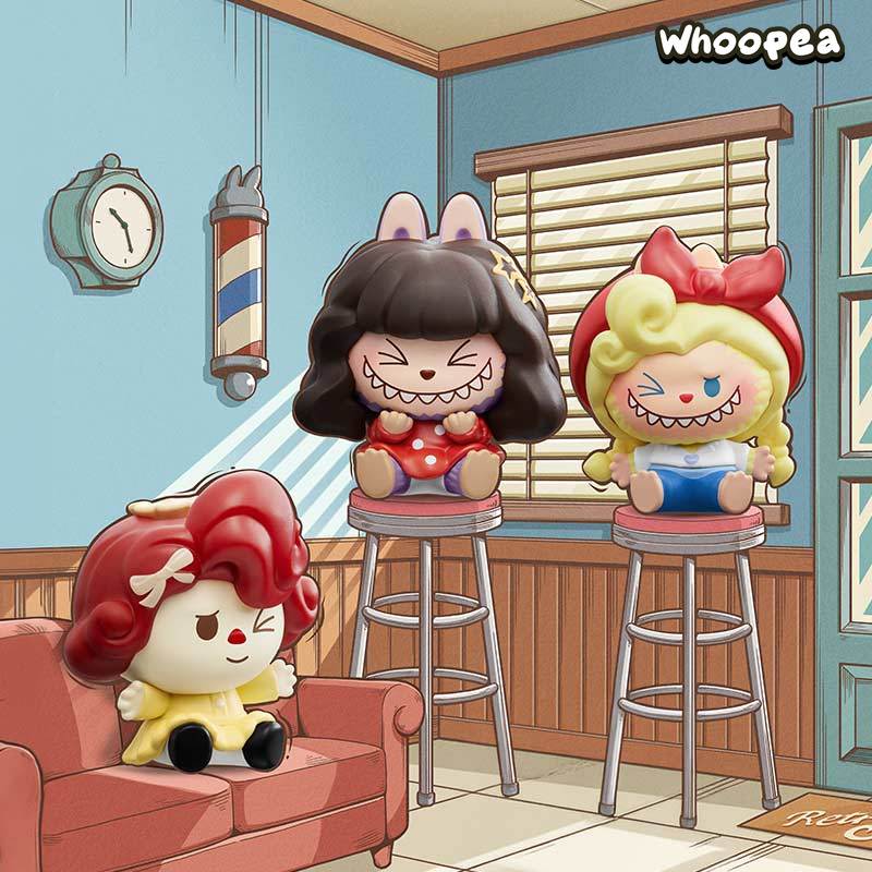 POP BEAN The Monsters Labubu Hair Salon Mini Bean Series Figure Blind Box