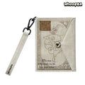 POP MART Hirono Mist-Walker Series Fabric Passport Holder