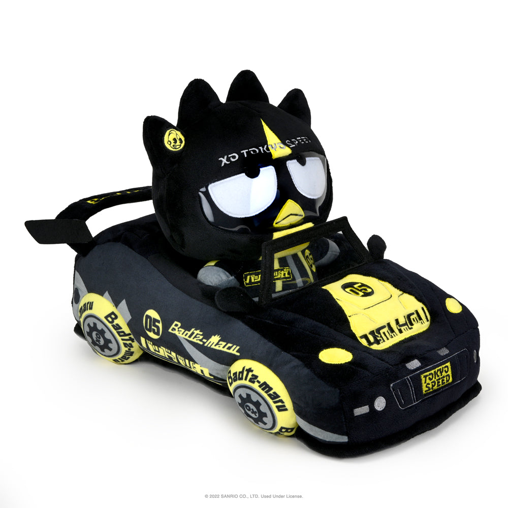 Hello Kitty® and Friends Tokyo Speed Racer 13" Plush 4-Pack Bundle - Badtz-maru®, Hello Kitty, Kuromi & My Melody® (PRE-ORDER)