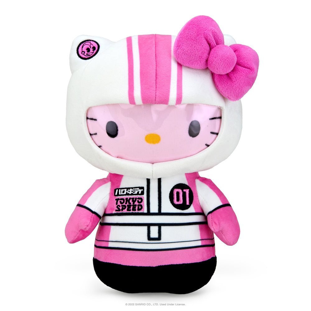 Hello Kitty® and Friends Tokyo Speed Racer 13" Plush 4-Pack Bundle - Badtz-maru®, Hello Kitty, Kuromi & My Melody® (PRE-ORDER)