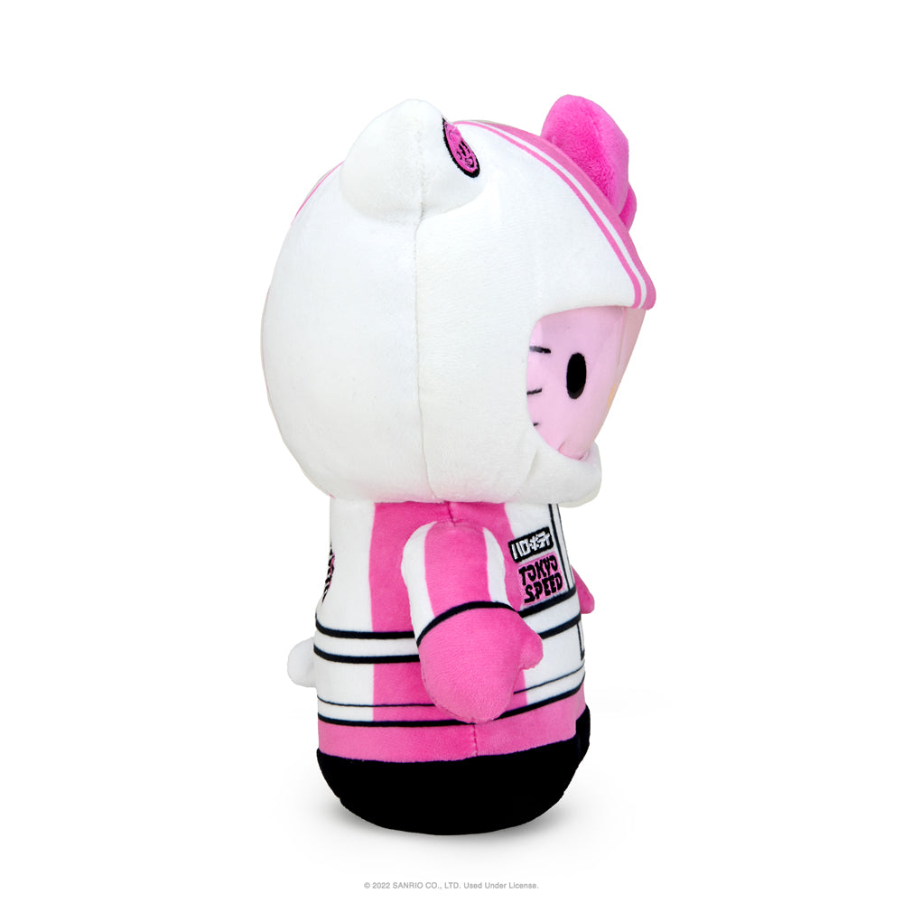 Hello Kitty® and Friends Tokyo Speed Racer 13" Plush 4-Pack Bundle - Badtz-maru®, Hello Kitty, Kuromi & My Melody® (PRE-ORDER)
