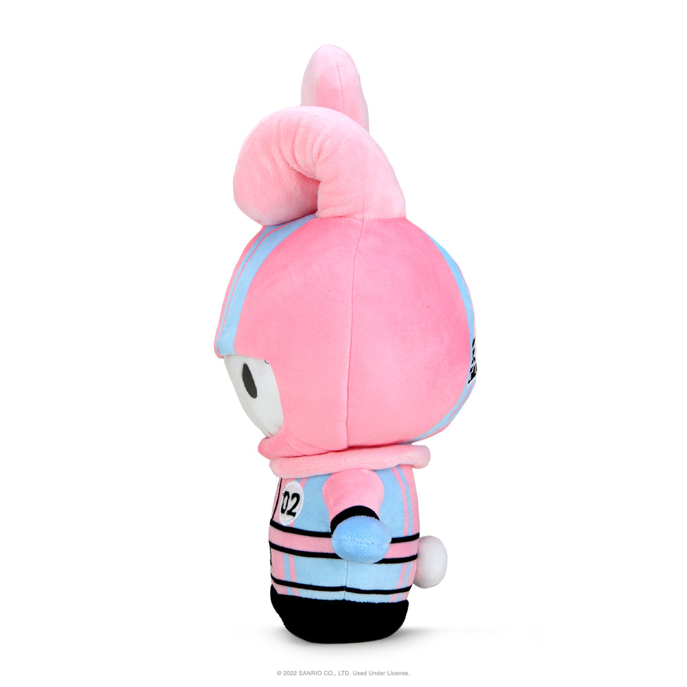 Hello Kitty® and Friends Tokyo Speed Racer 13" Plush 4-Pack Bundle - Badtz-maru®, Hello Kitty, Kuromi & My Melody® (PRE-ORDER)
