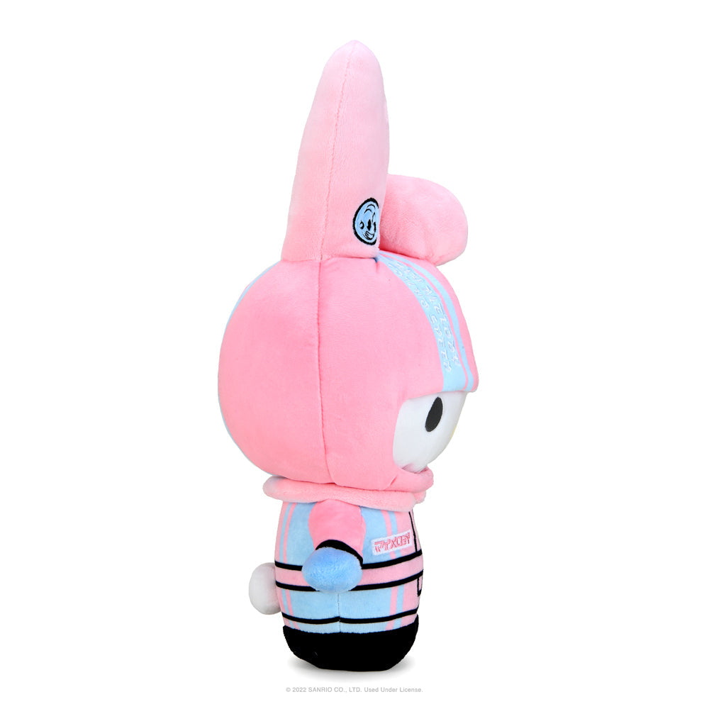 Hello Kitty® and Friends Tokyo Speed Racer 13" Plush 4-Pack Bundle - Badtz-maru®, Hello Kitty, Kuromi & My Melody® (PRE-ORDER)