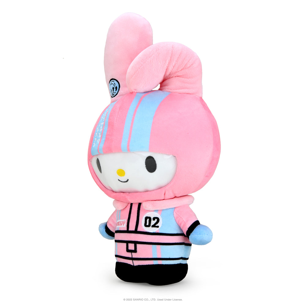 Hello Kitty® and Friends Tokyo Speed Racer 13" Plush 4-Pack Bundle - Badtz-maru®, Hello Kitty, Kuromi & My Melody® (PRE-ORDER)