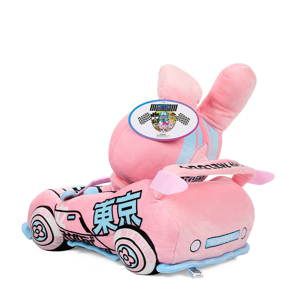 Hello Kitty® and Friends Tokyo Speed Racer 13" Plush 4-Pack Bundle - Badtz-maru®, Hello Kitty, Kuromi & My Melody® (PRE-ORDER)