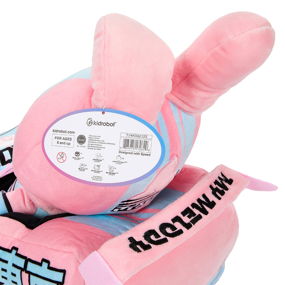 Hello Kitty® and Friends Tokyo Speed Racer 13" Plush 4-Pack Bundle - Badtz-maru®, Hello Kitty, Kuromi & My Melody® (PRE-ORDER)
