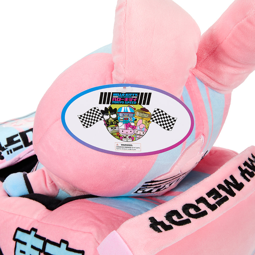 Hello Kitty® and Friends Tokyo Speed Racer 13" Plush 4-Pack Bundle - Badtz-maru®, Hello Kitty, Kuromi & My Melody® (PRE-ORDER)