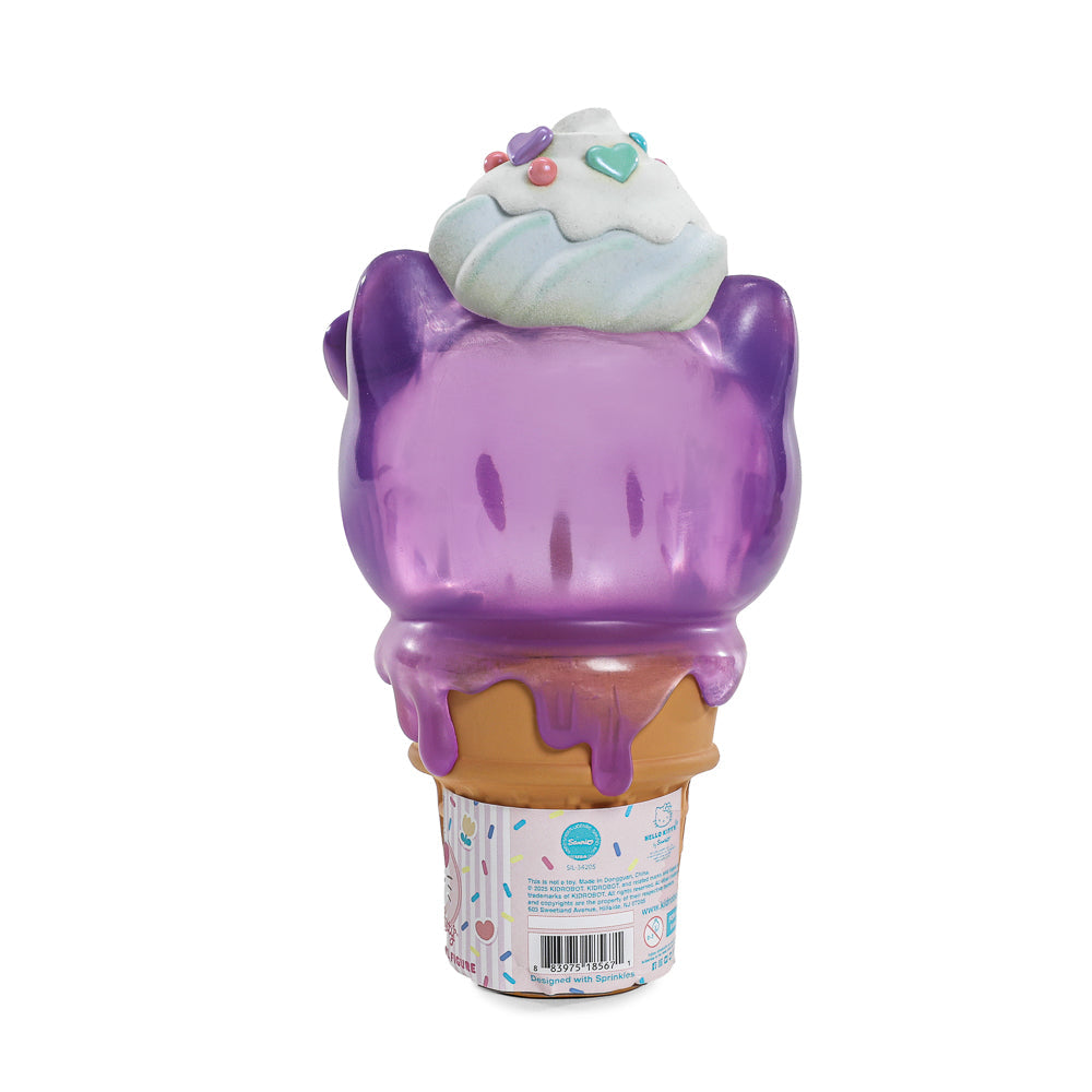 Hello Kitty® Ice Cream Cone 6" Vinyl Art Figure - Translucent Ube Edition - Kidrobot.com Exclusive (Limited Edition of 500)