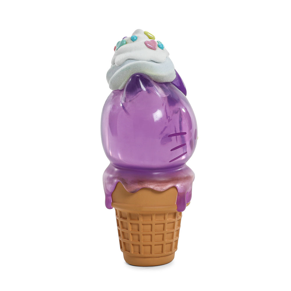 Hello Kitty® Ice Cream Cone Art Figure & Pin Bundle - Ube Edition - Kidrobot.com Exclusive (Limited Edition)