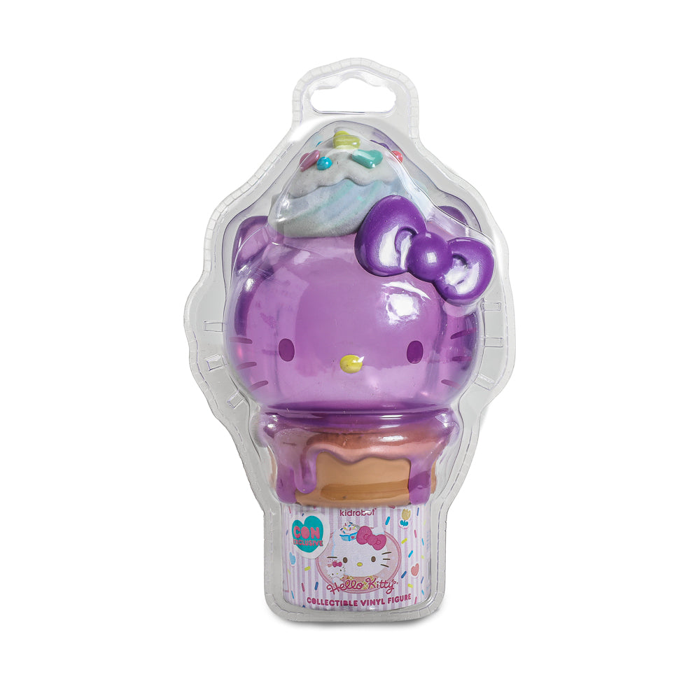 Hello Kitty® Ice Cream Cone 6" Vinyl Art Figure - Translucent Ube Edition - Kidrobot.com Exclusive (Limited Edition of 500)