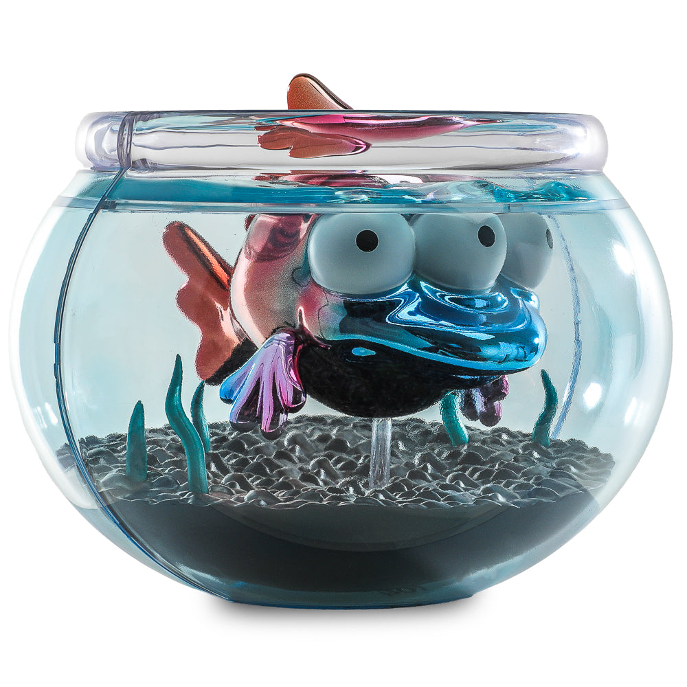 The Simpsons - Blinky in Fish Bowl 5.5" Vinyl Art Figure (Nuclear Electroplate Edition) - NYCC 2025 Debut - SOLD OUT!