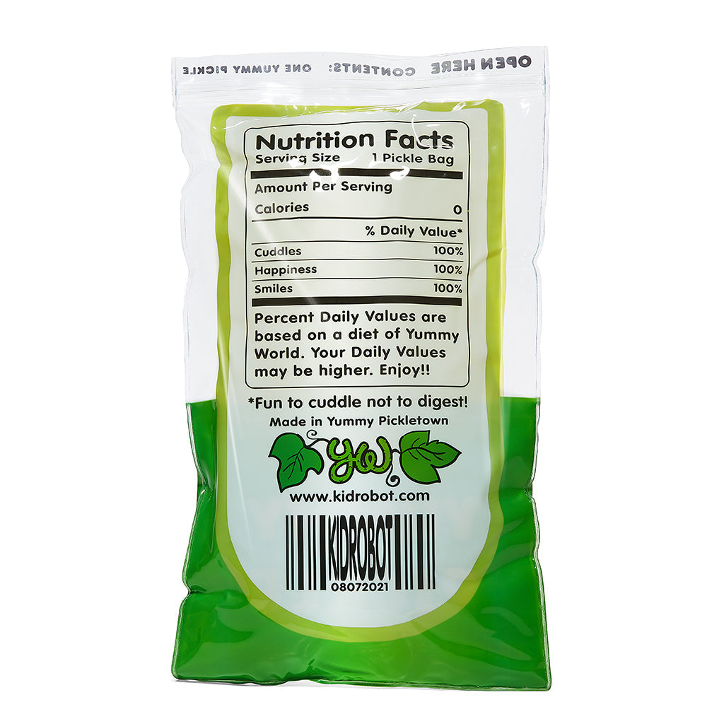 Yummy World Crunchy Pickle in a Bag 10" Interactive Plush