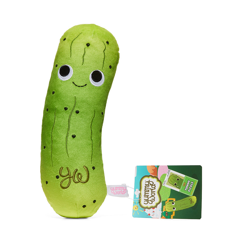 Yummy World Crunchy Pickle in a Bag 10" Interactive Plush