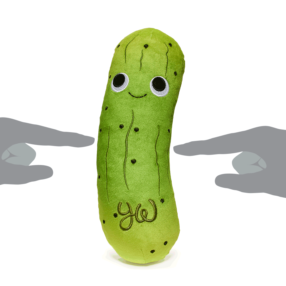 Yummy World Crunchy Pickle in a Bag 10" Interactive Plush